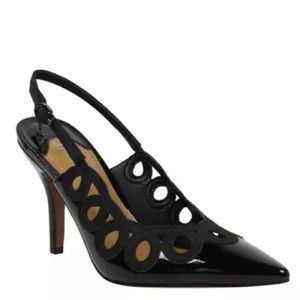 J Reneé Sling Back Heels, Black, Size 10